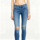 Light Wash Distressed Skinny Jeans